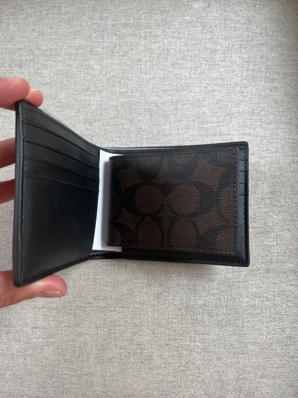 Coach 3 in 1 Signature Canvas Wallet with Souvenir Patches - Picture 4 of 4